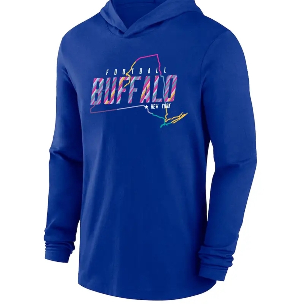 Blue Buffalo Football Hoodie